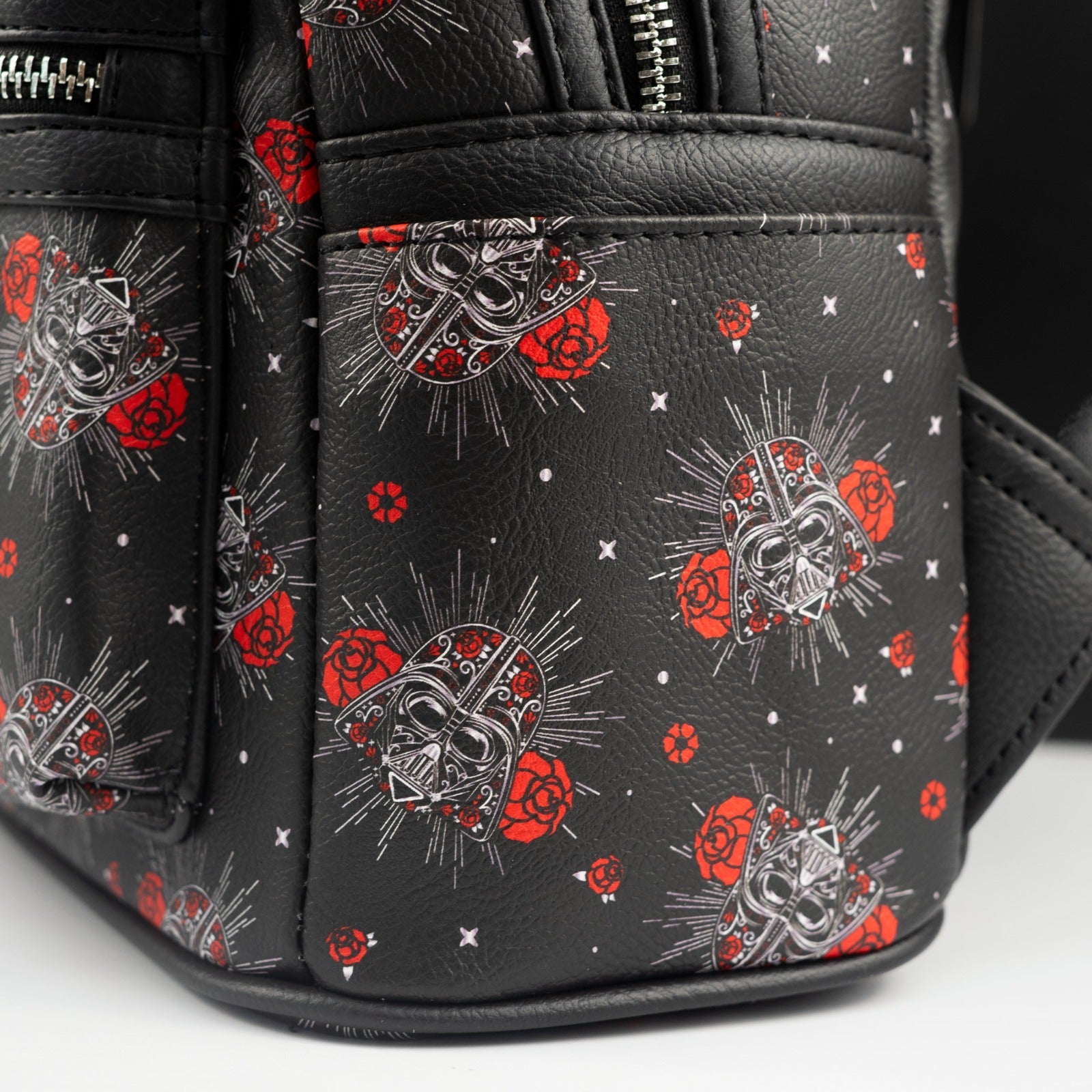 Loungefly x Star Wars Darth Vader Sugar Skull Rose Print Mini Backpack - GeekCore