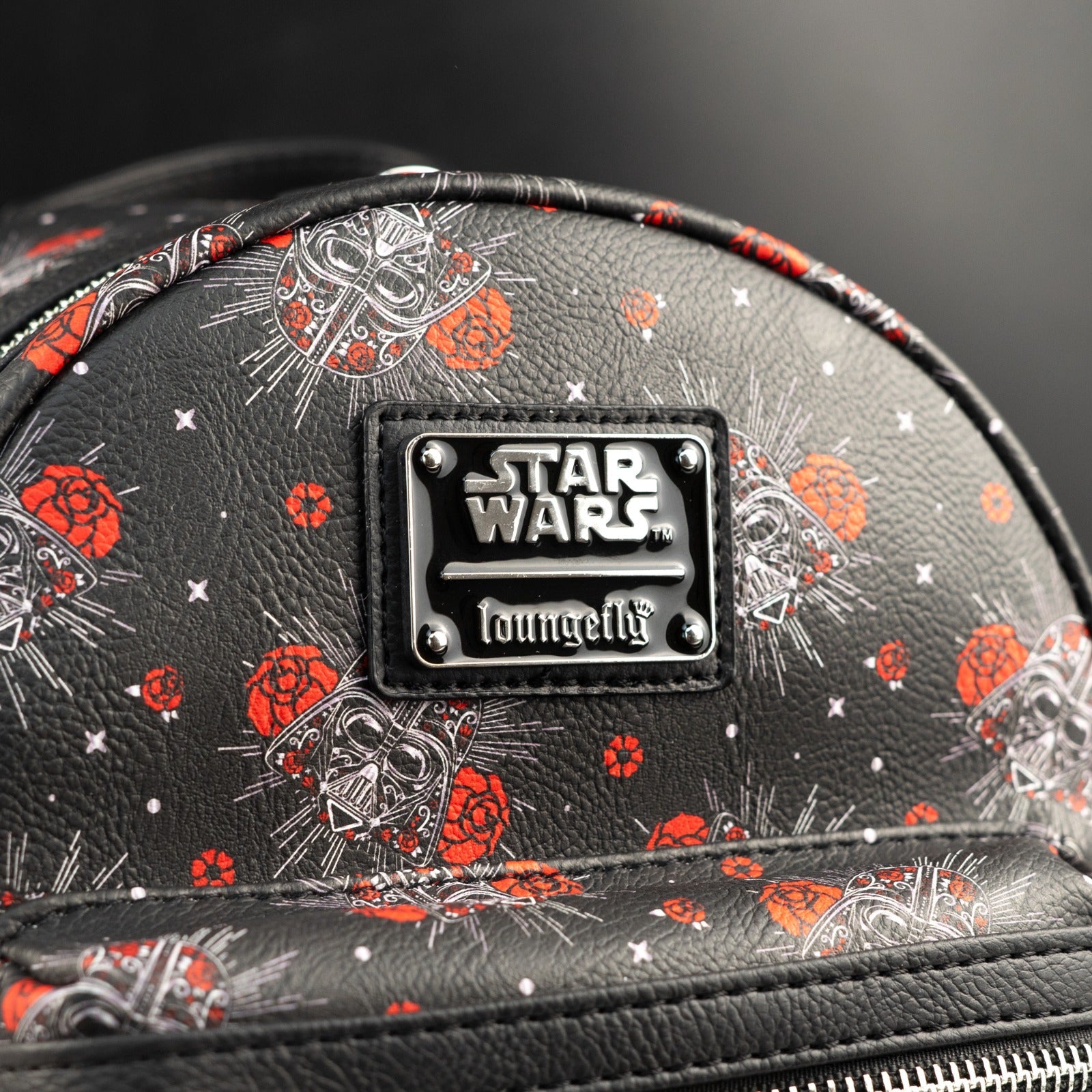 Loungefly x Star Wars Darth Vader Sugar Skull Rose Print Mini Backpack - GeekCore