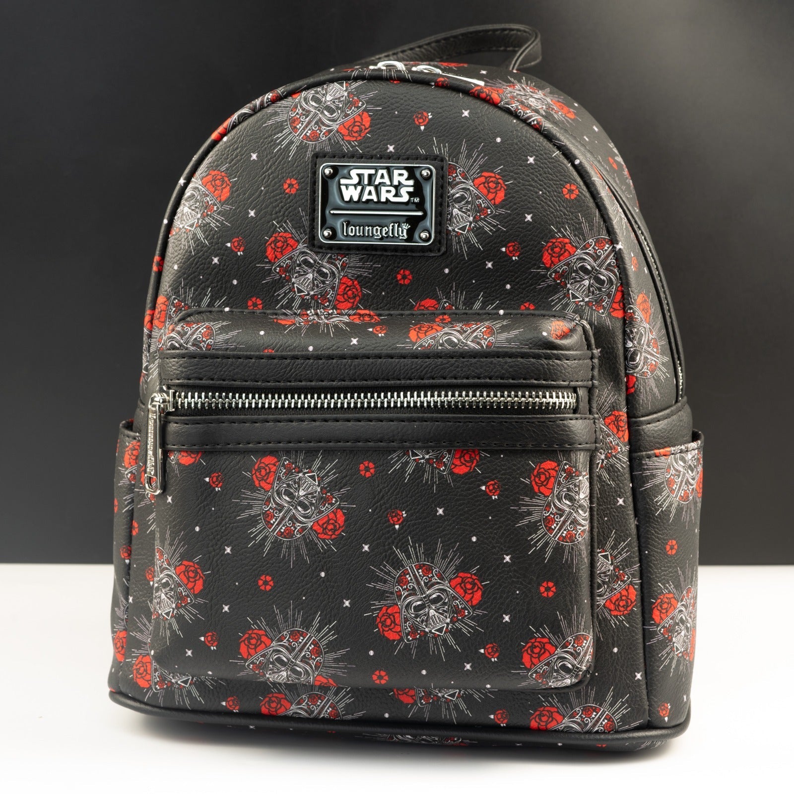 Loungefly x Star Wars Darth Vader Sugar Skull Rose Print Mini Backpack - GeekCore