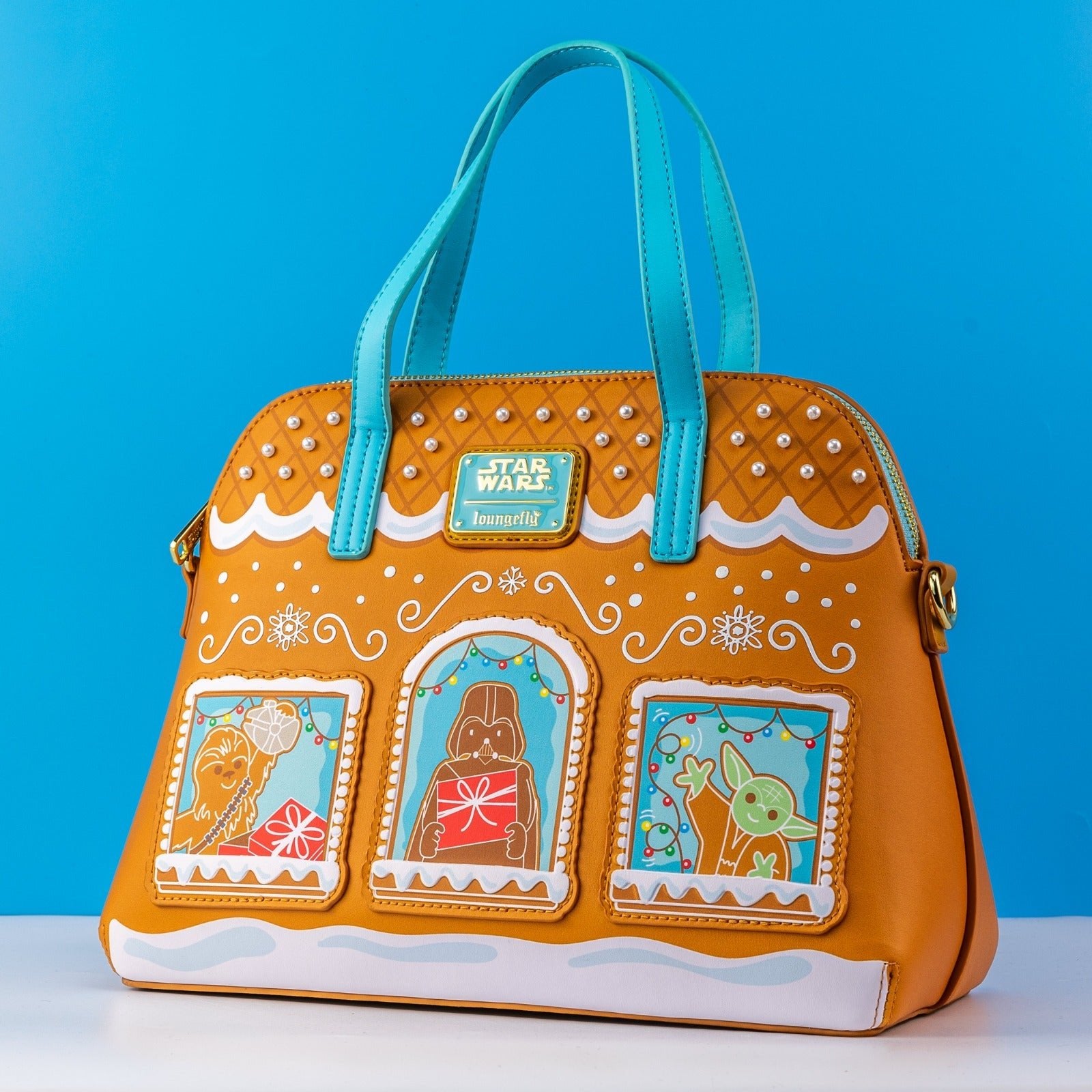 Loungefly x Star Wars Festive Gingerbread House Crossbody Bag - GeekCore