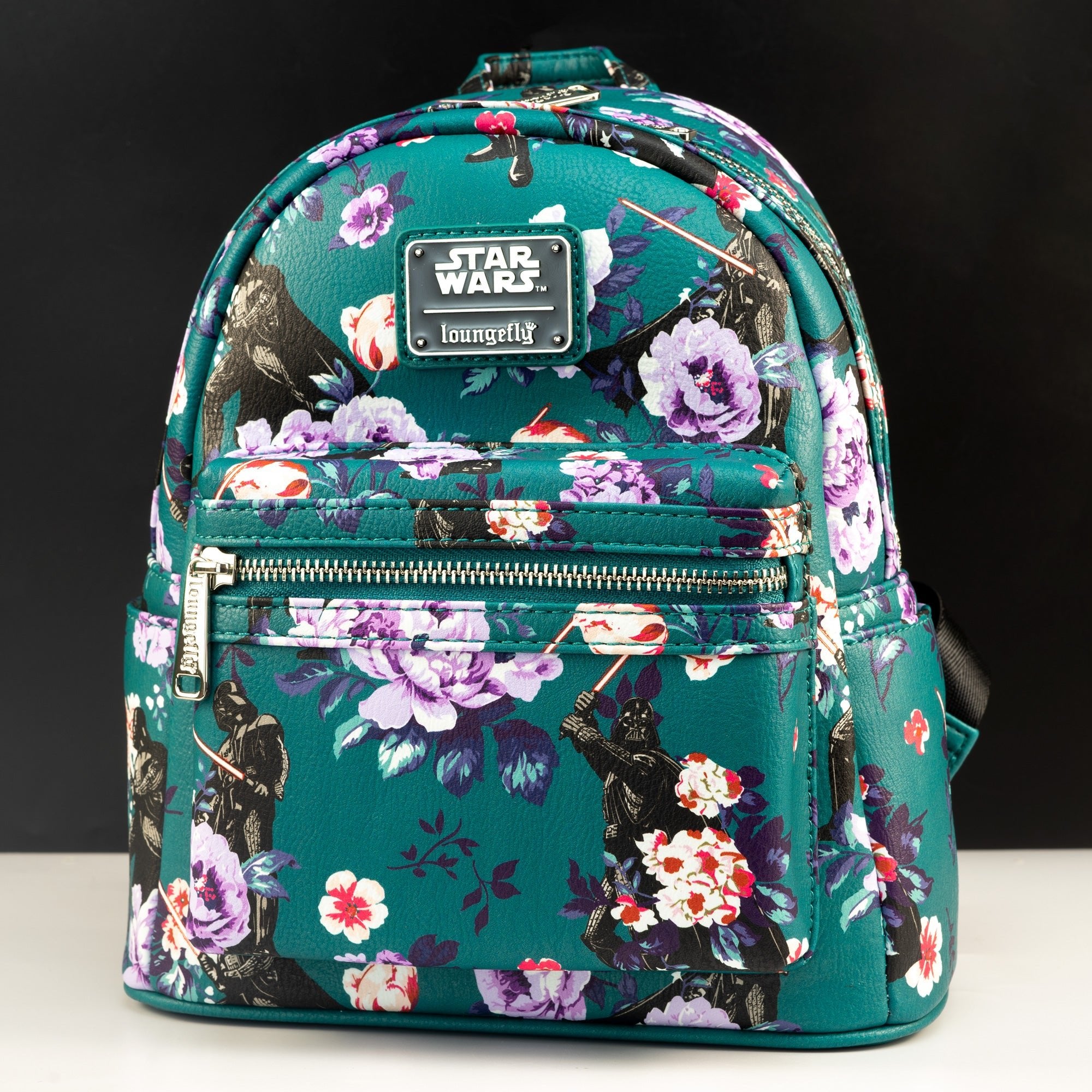 Loungefly x Star Wars Floral Darth Vader AOP Mini Backpack - GeekCore