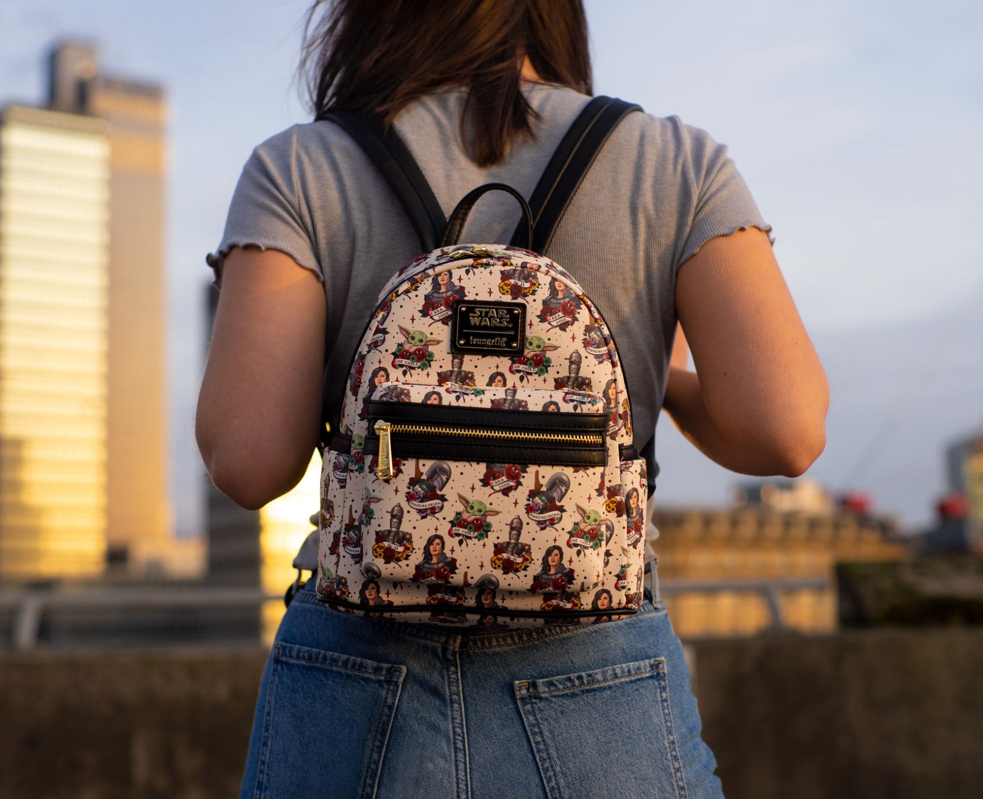 Loungefly x Star Wars Mandalorian Tattoo Mini Backpack - GeekCore