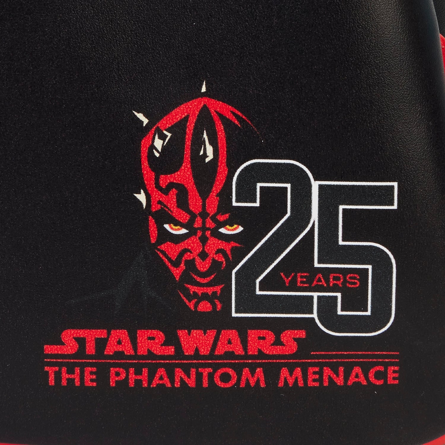 Loungefly x Star Wars Phantom Menace 25th Anniversary Darth Maul Cosplay Mini Backpack - GeekCore