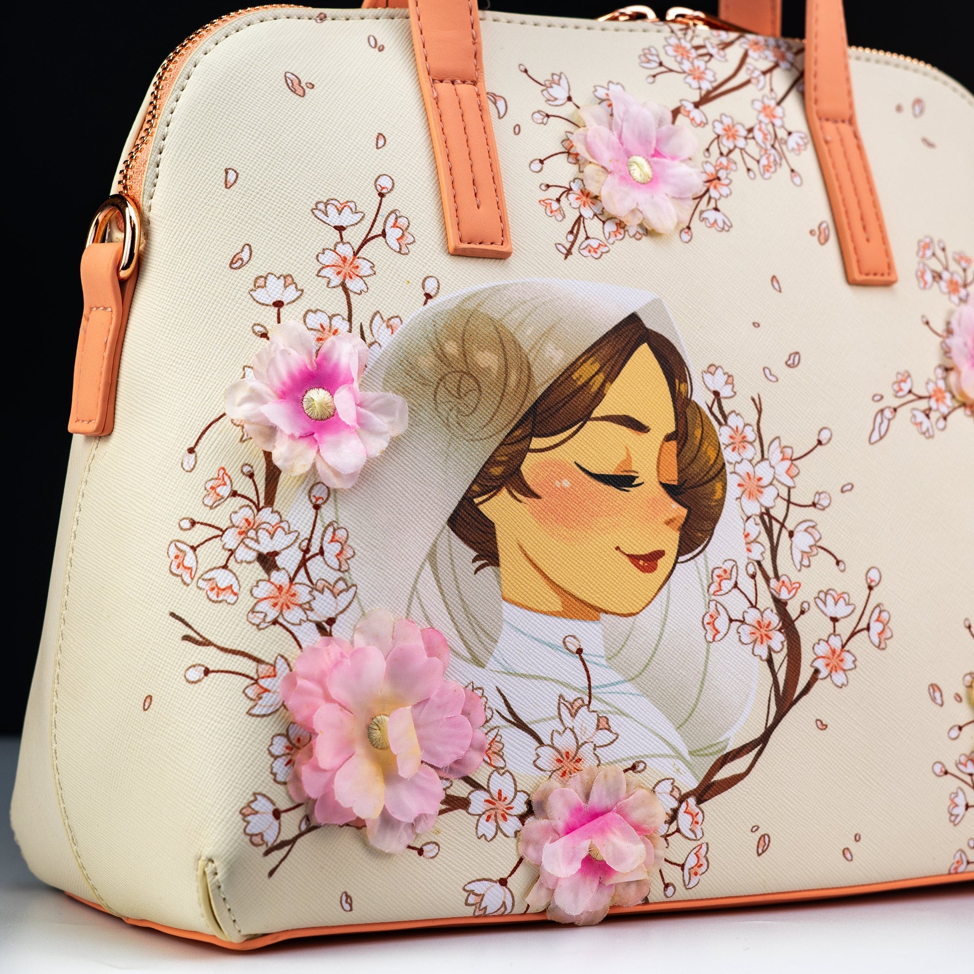 Loungefly x Star Wars Princess Leia Floral Crossbody Bag - GeekCore