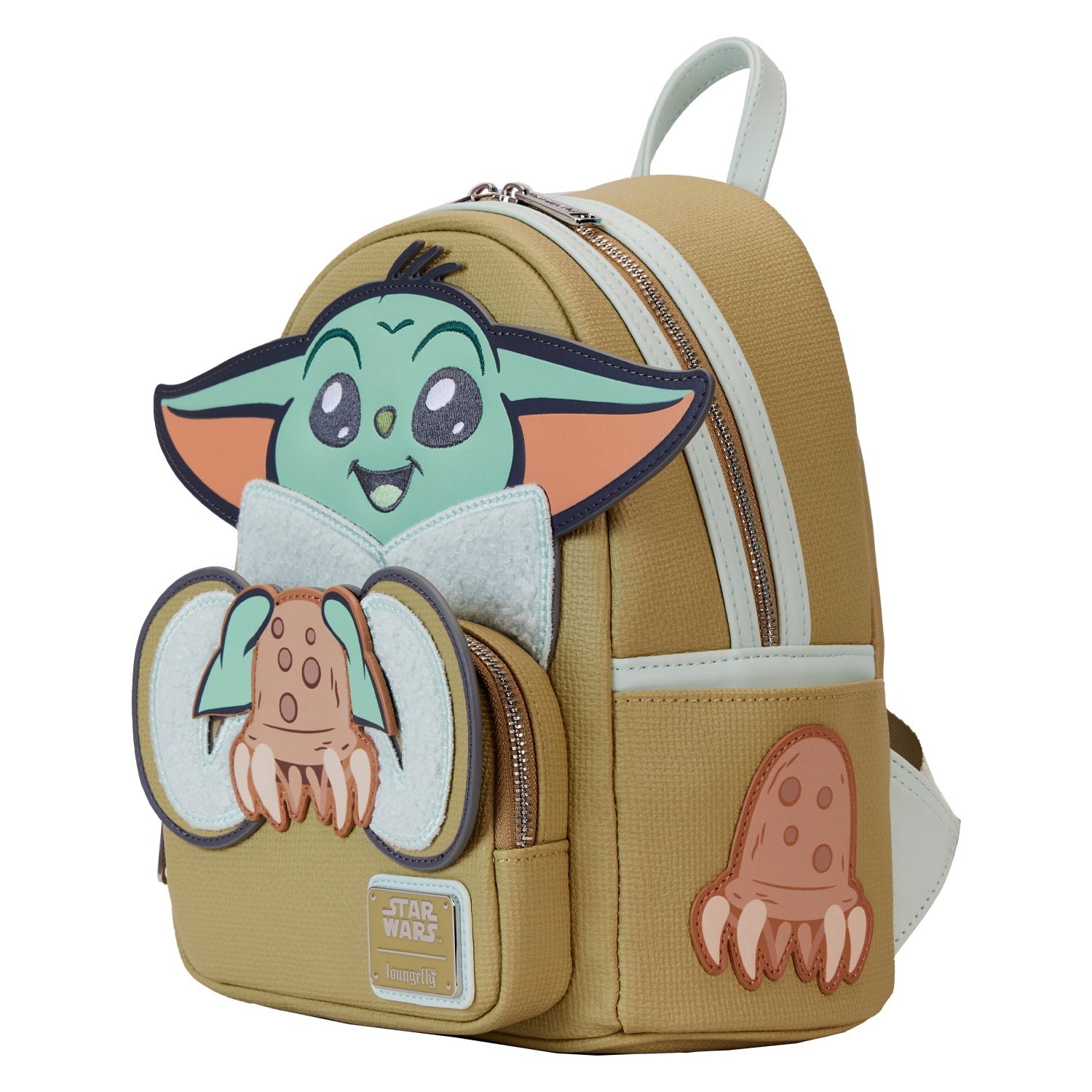 Loungefly x Star Wars The Mandalorian Grogu and Crabbies Cosplay Mini Backpack - GeekCore