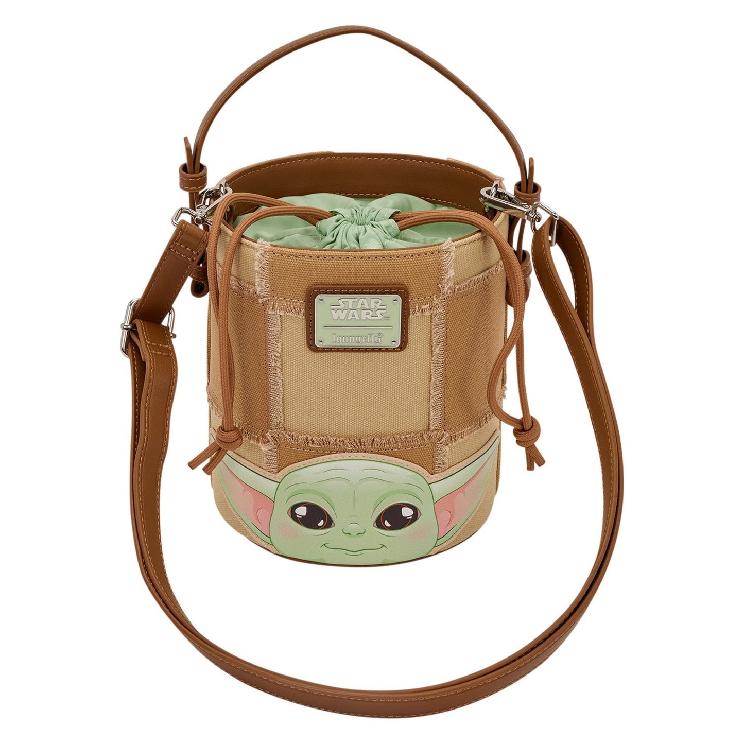 Loungefly x Star Wars The Mandalorian Grogu & Anzellan Crossbody Bag - GeekCore