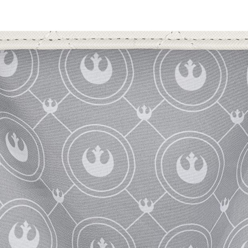 Loungefly x Star Wars White Gold Rebel Mini Saddle Crossbody Bag - GeekCore