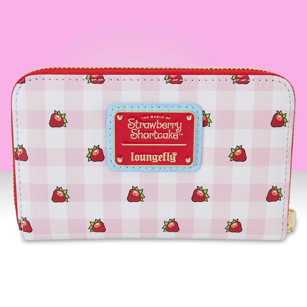 Loungefly x Strawberry Shortcake Denim Plaid Wallet - GeekCore