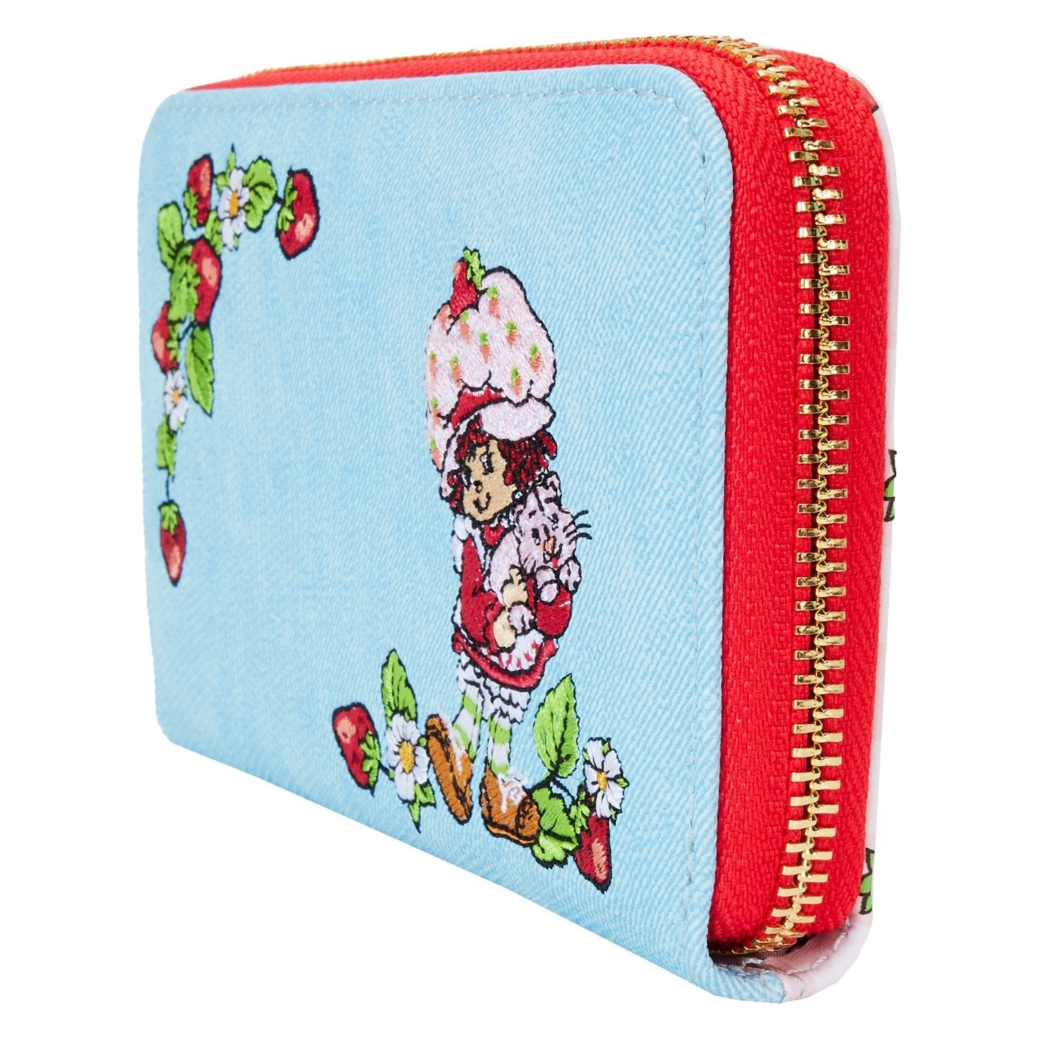 Loungefly x Strawberry Shortcake Denim Plaid Wallet - GeekCore