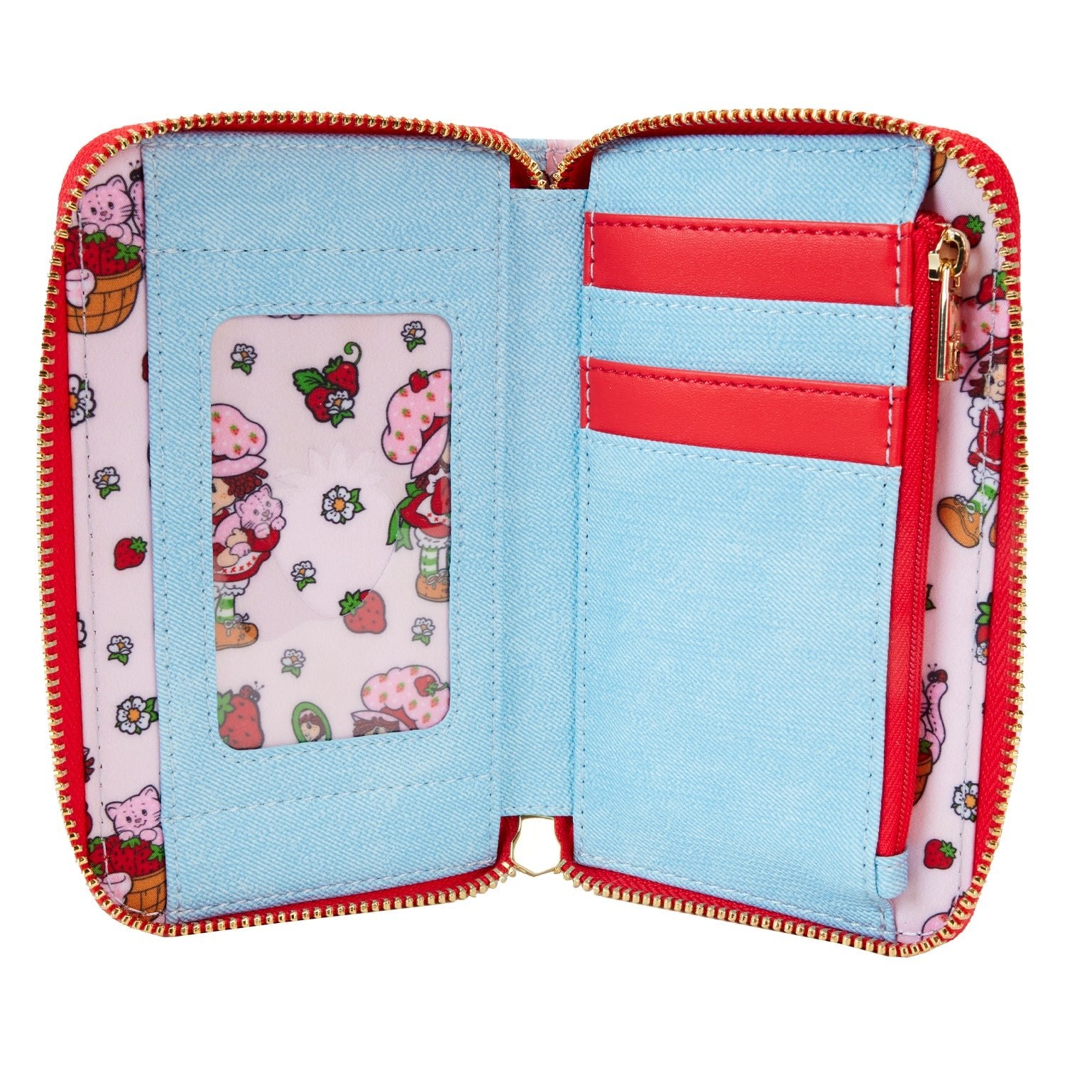 Loungefly x Strawberry Shortcake Denim Plaid Wallet - GeekCore