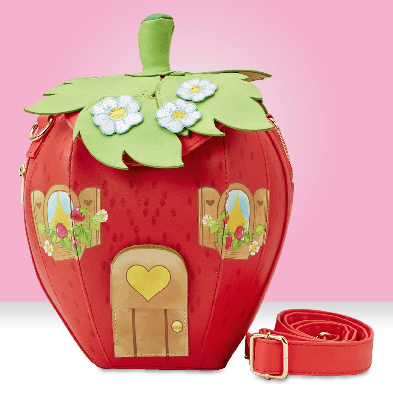 Loungefly x Strawberry Shortcake Strawberry House Crossbody Bag - GeekCore