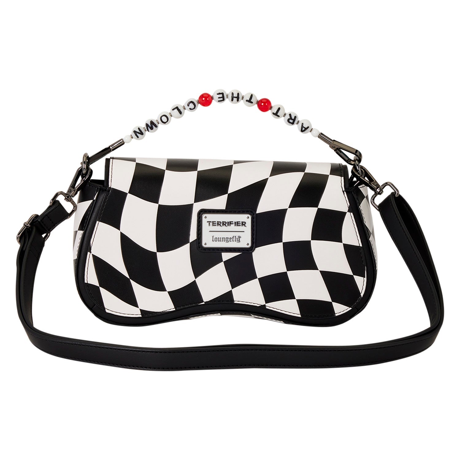 Loungefly x Terrifier Art the Clown Checkered Crossbody Bag - GeekCore