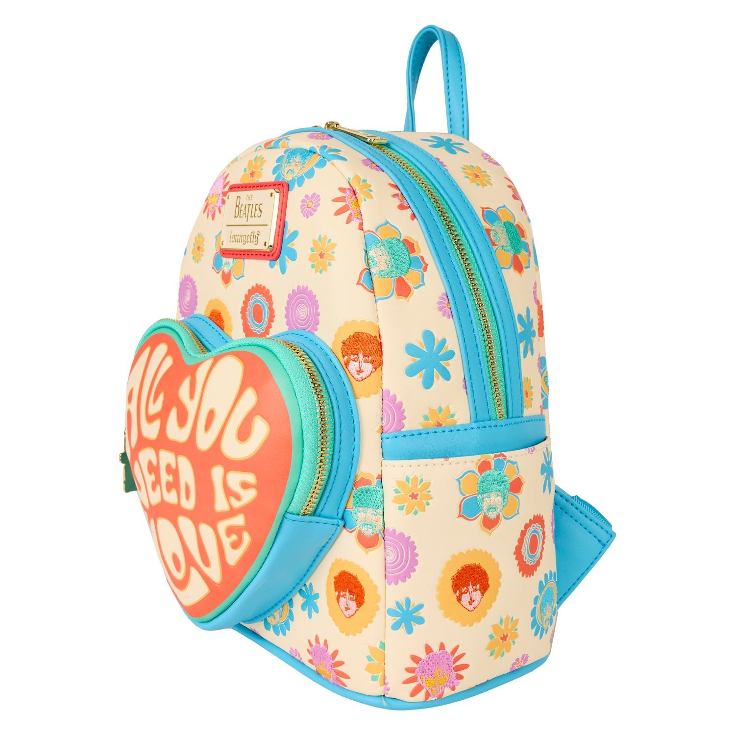 Loungefly x The Beatles All You Need Is Love Mini Backpack - GeekCore