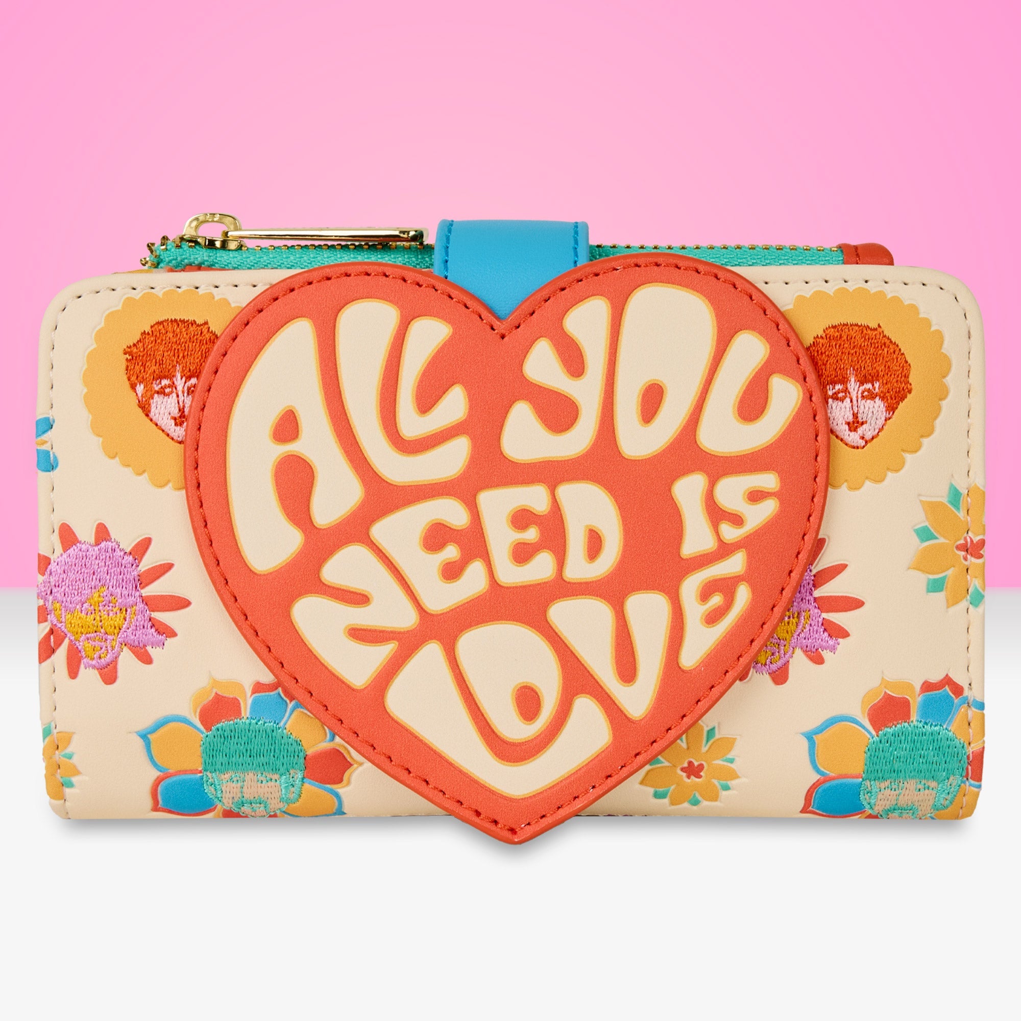 Loungefly x The Beatles All You Need Is Love Wallet - GeekCore