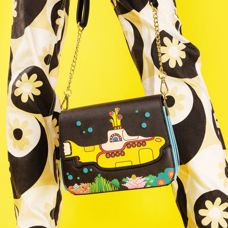 Loungefly x The Beatles Yellow Submarine Crossbody Bag - GeekCore