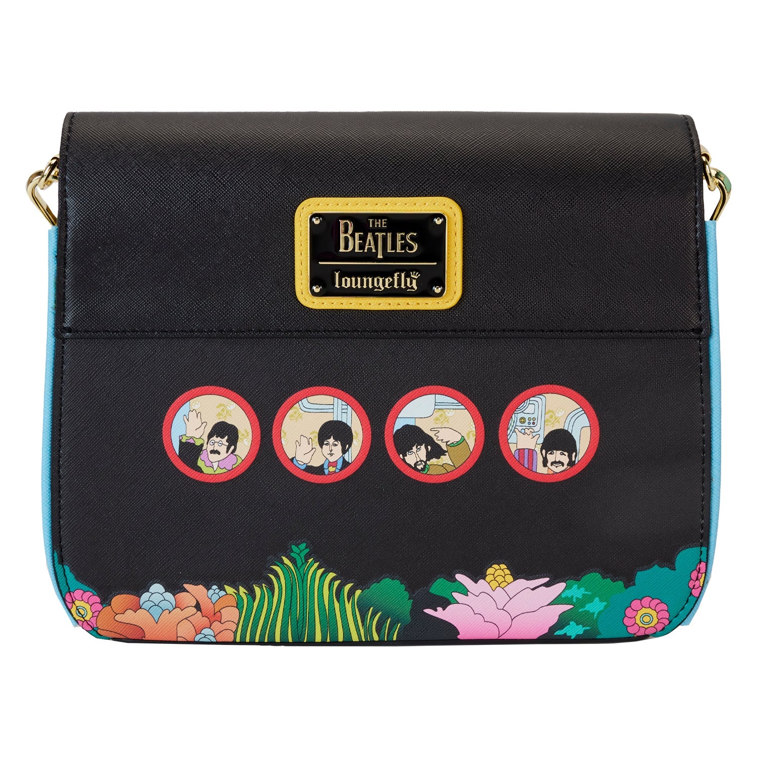 Loungefly x The Beatles Yellow Submarine Crossbody Bag - GeekCore