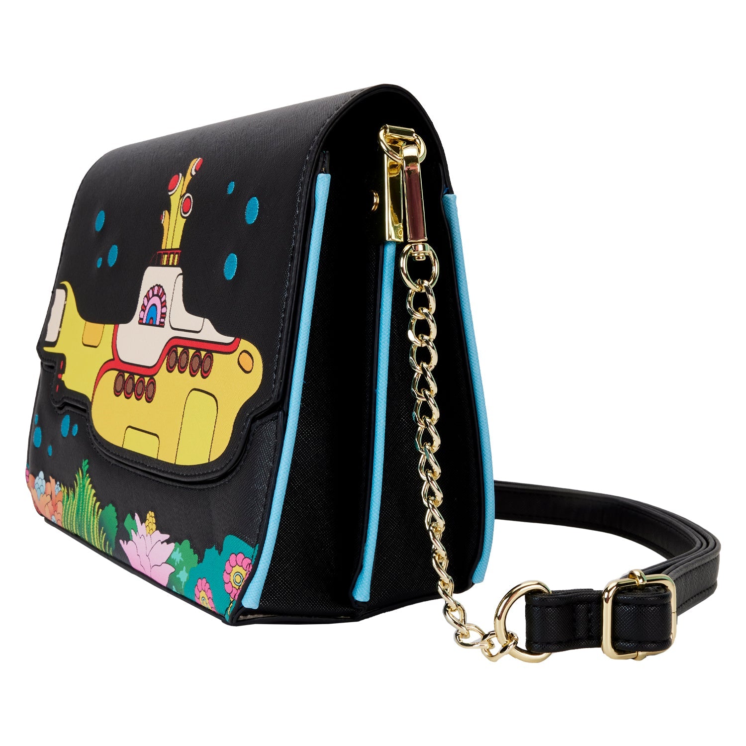 Loungefly x The Beatles Yellow Submarine Crossbody Bag - GeekCore