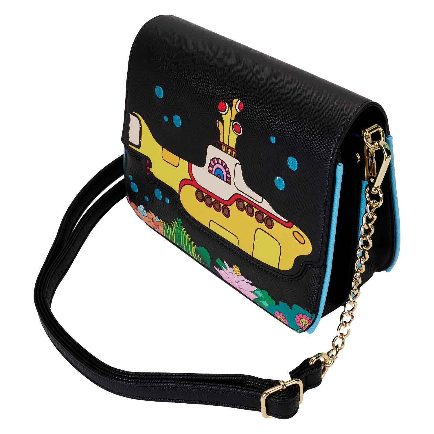 Loungefly x The Beatles Yellow Submarine Crossbody Bag - GeekCore