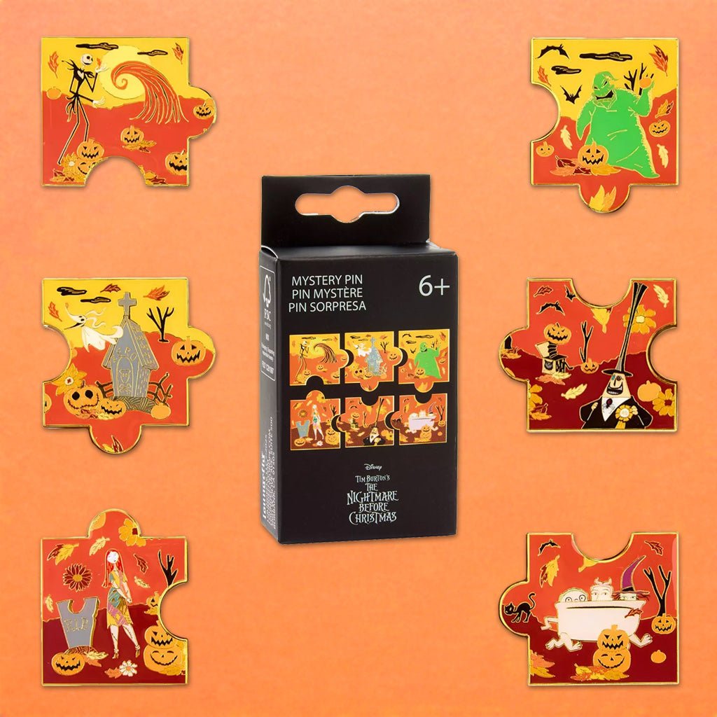 Loungefly x The Nightmare Before Christmas Autumn Character Puzzle Blind Box Mystery Pin - GeekCore
