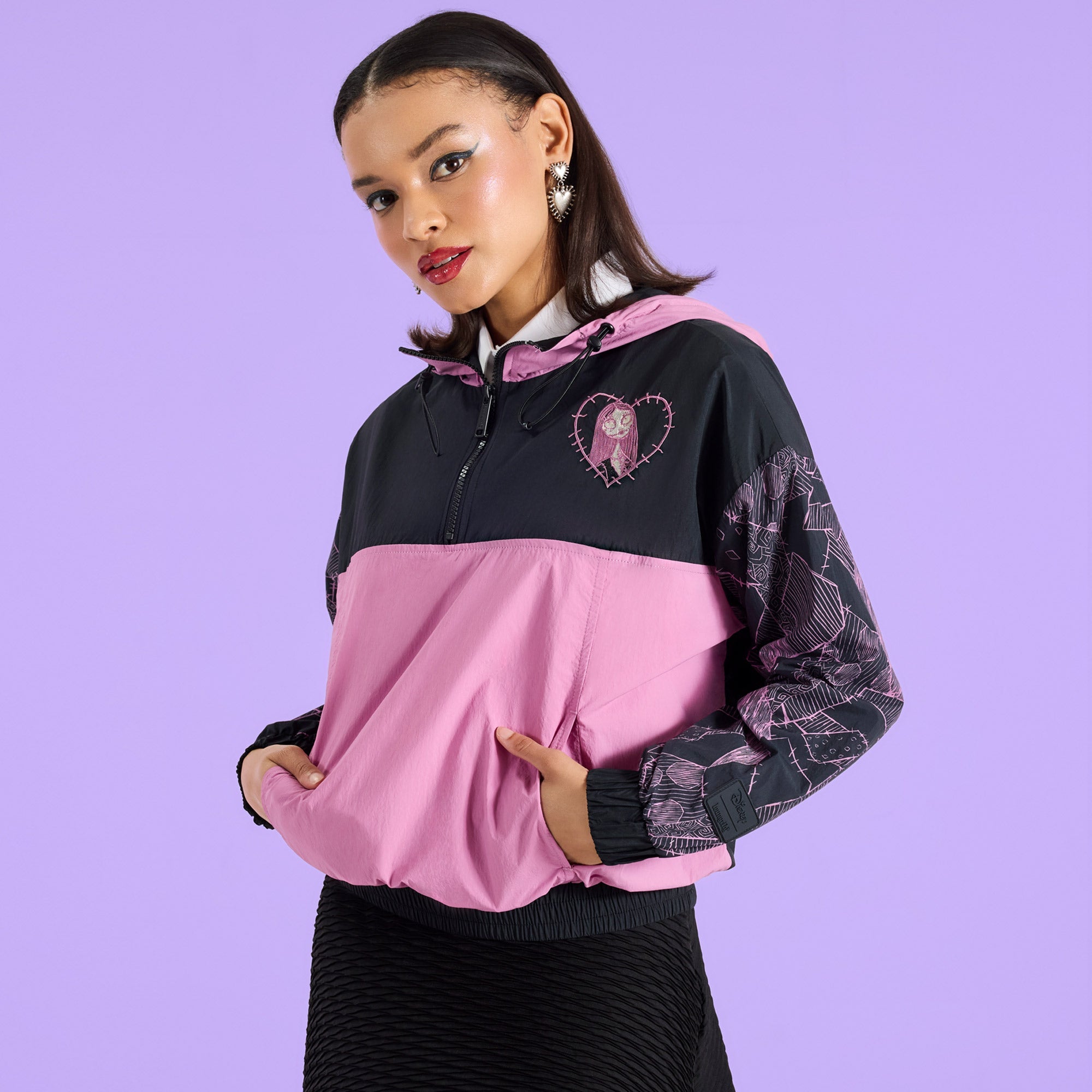 Loungefly x The Nightmare Before Christmas Sally Windbreaker Jacket - GeekCore