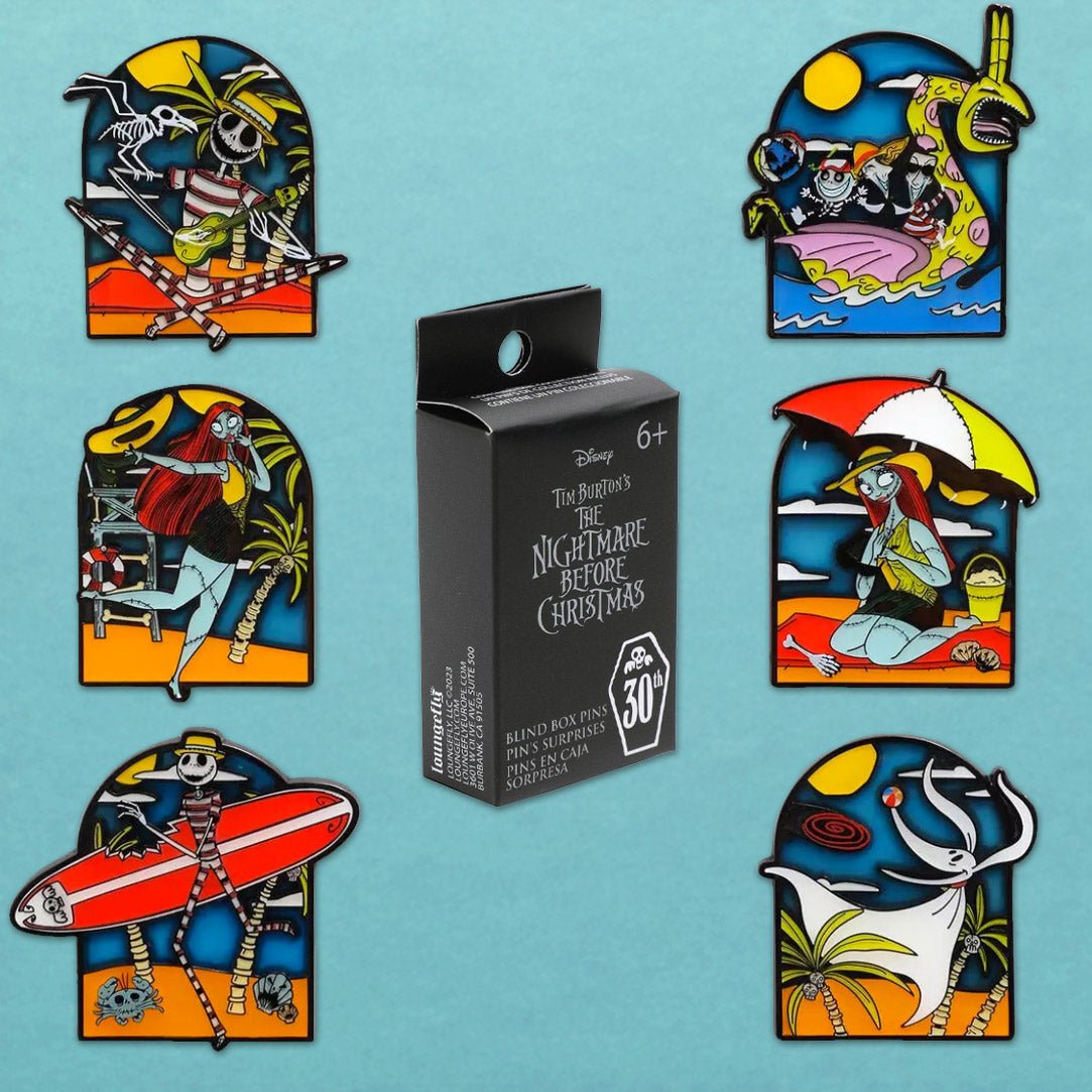 Loungefly x The Nightmare Before Christmas Summer Vacation Blind Box Mystery Pin - GeekCore