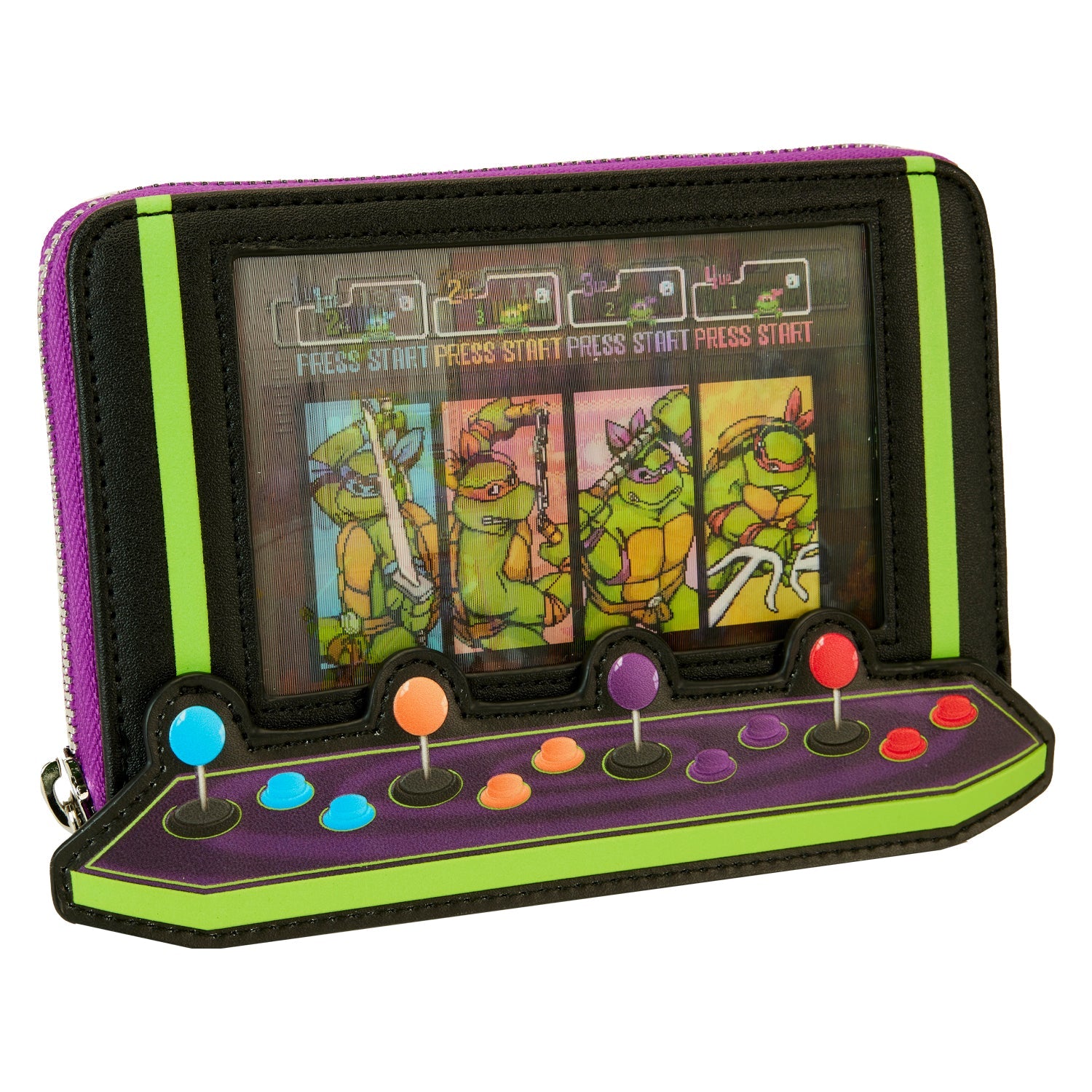 Loungefly x TMNT 40th Anniversary Vintage Arcade Wallet - GeekCore