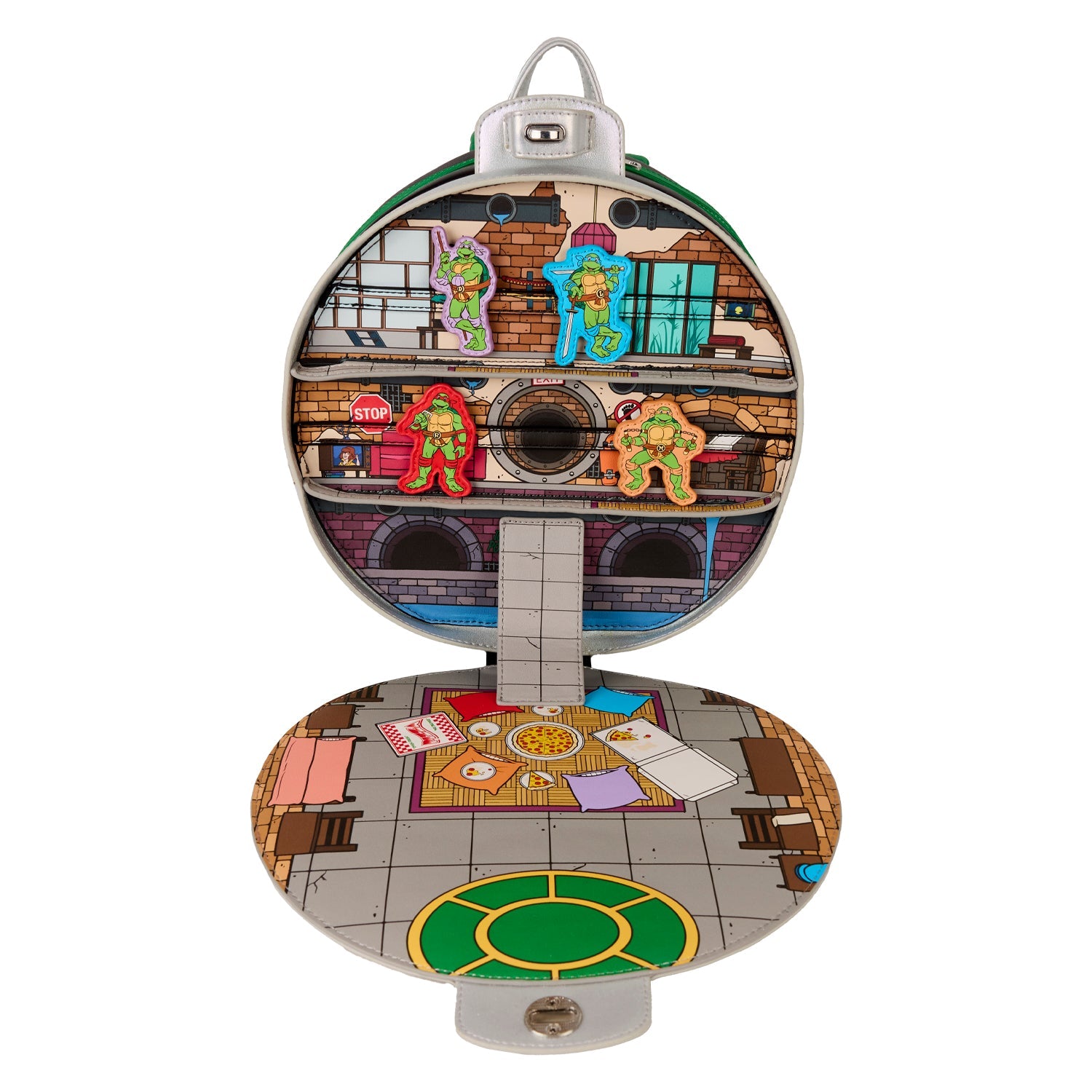 Loungefly x TMNT Manhole Cover Mini Backpack - GeekCore