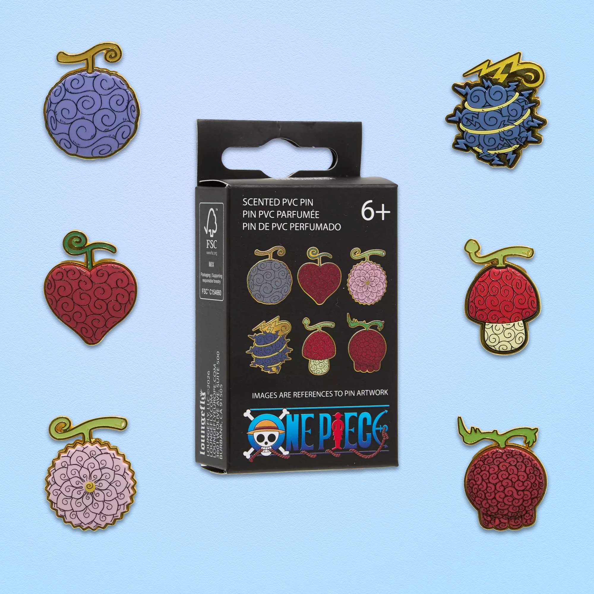 Loungefly x Toei One Piece Scented Devil Fruits Blind Box Mystery Pin - GeekCore