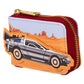 Loungefly x Universal Back to the Future 40th Anniversary DeLorean Accordion Wallet - GeekCore
