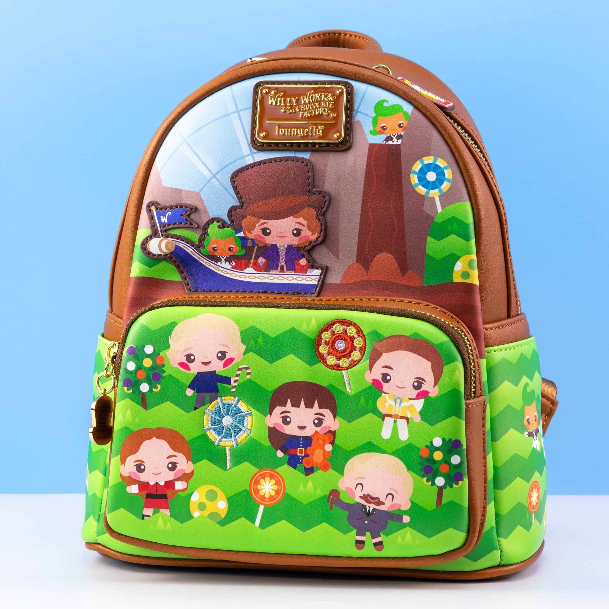 Loungefly x Warner Bros Charlie and the Chocolate Factory 50th Anniversary Mini Backpack - GeekCore