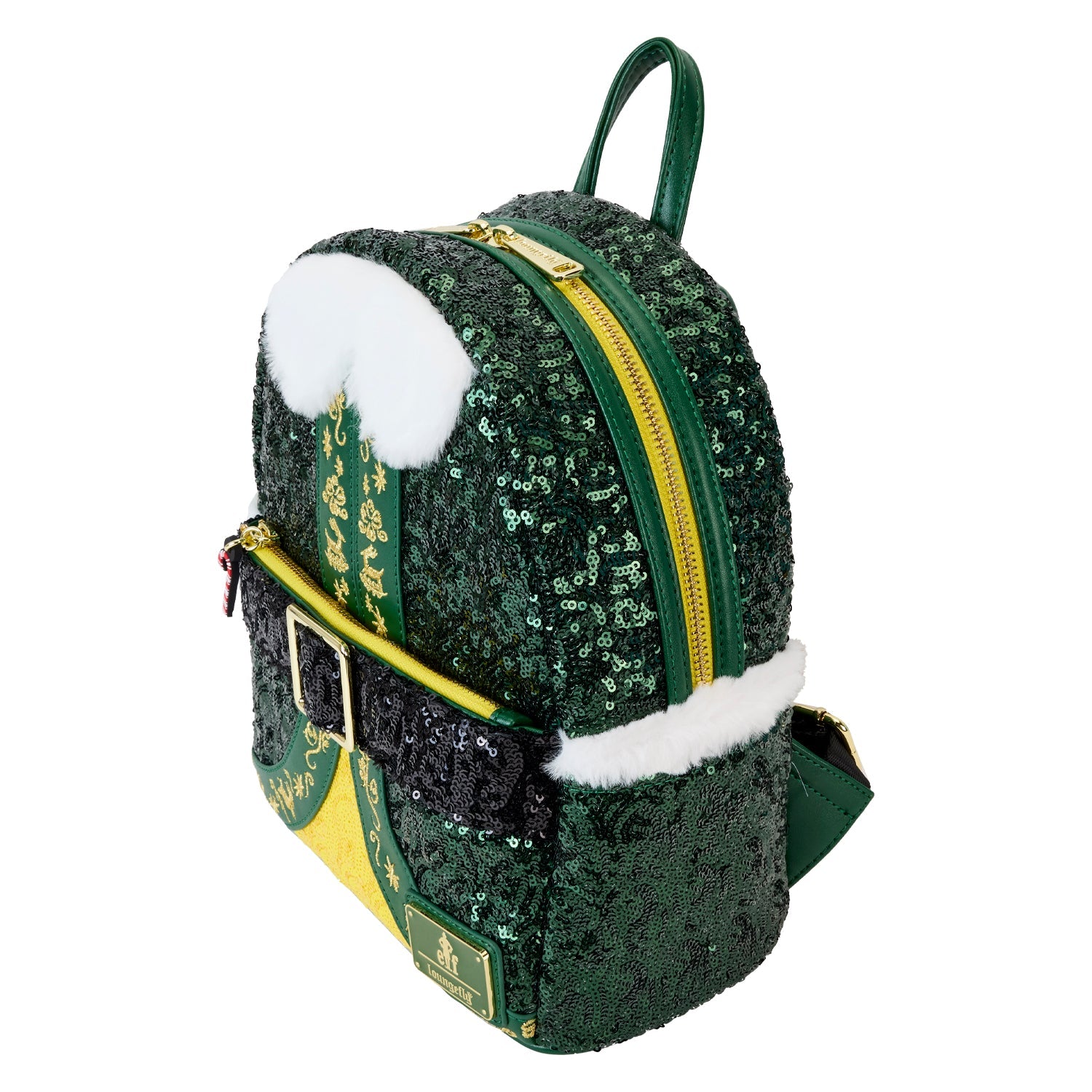 Loungefly x Warner Bros. Elf Buddy Sequin Cosplay Mini Backpack - GeekCore