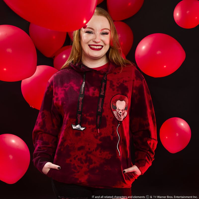 Loungefly x Warner Brothers IT Pennywise Hooded Sweatshirt - GeekCore