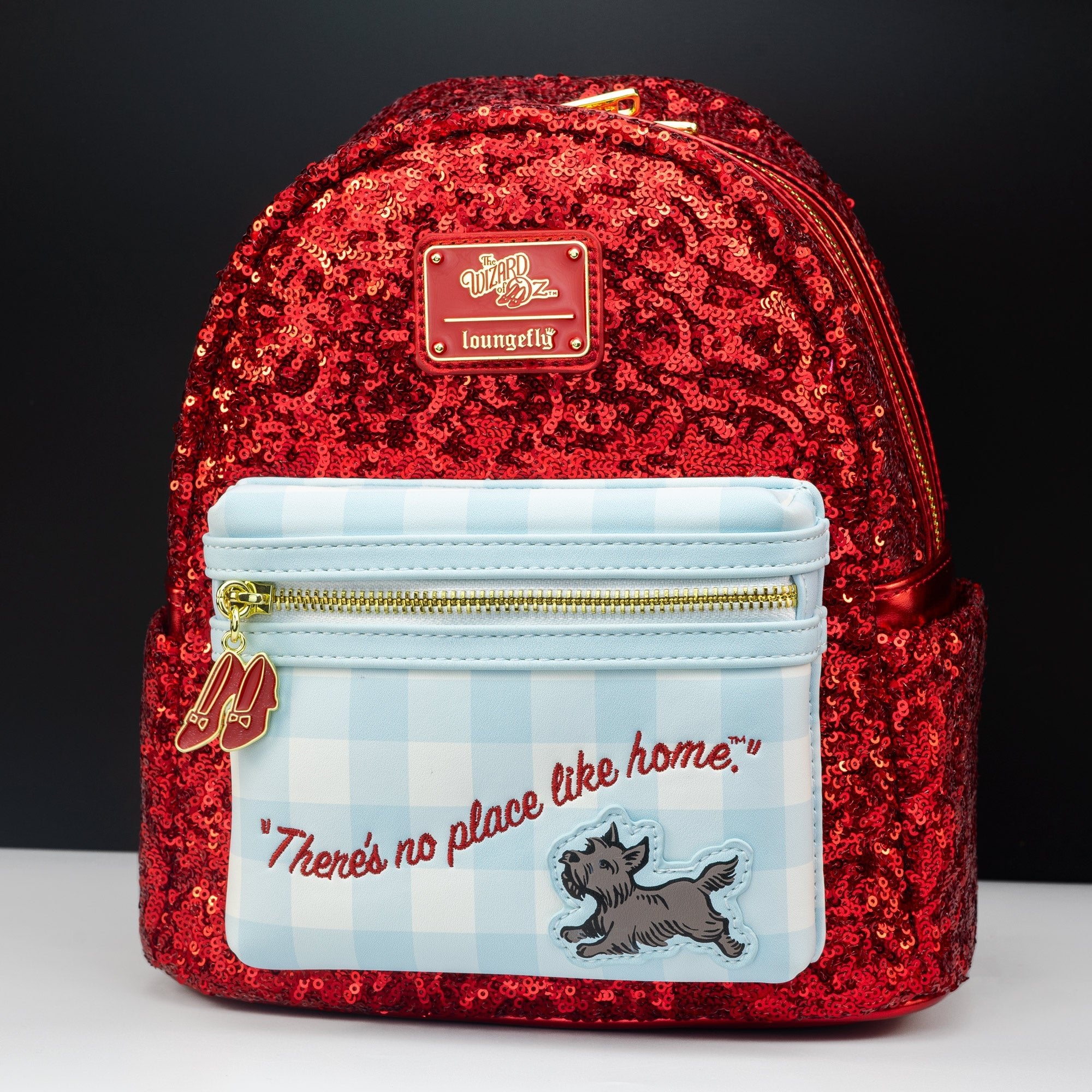 Loungefly x Wizard of Oz Ruby Slippers Sequin Mini Backpack - GeekCore