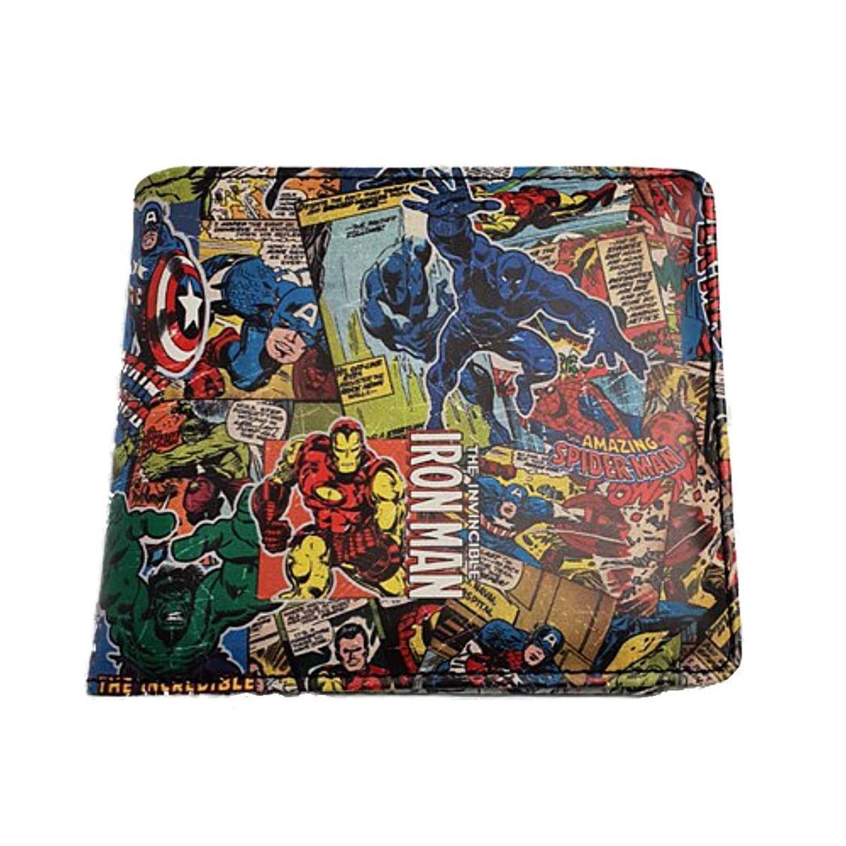 Marvel Allover Print Retro Comic - Style Wallet - GeekCore