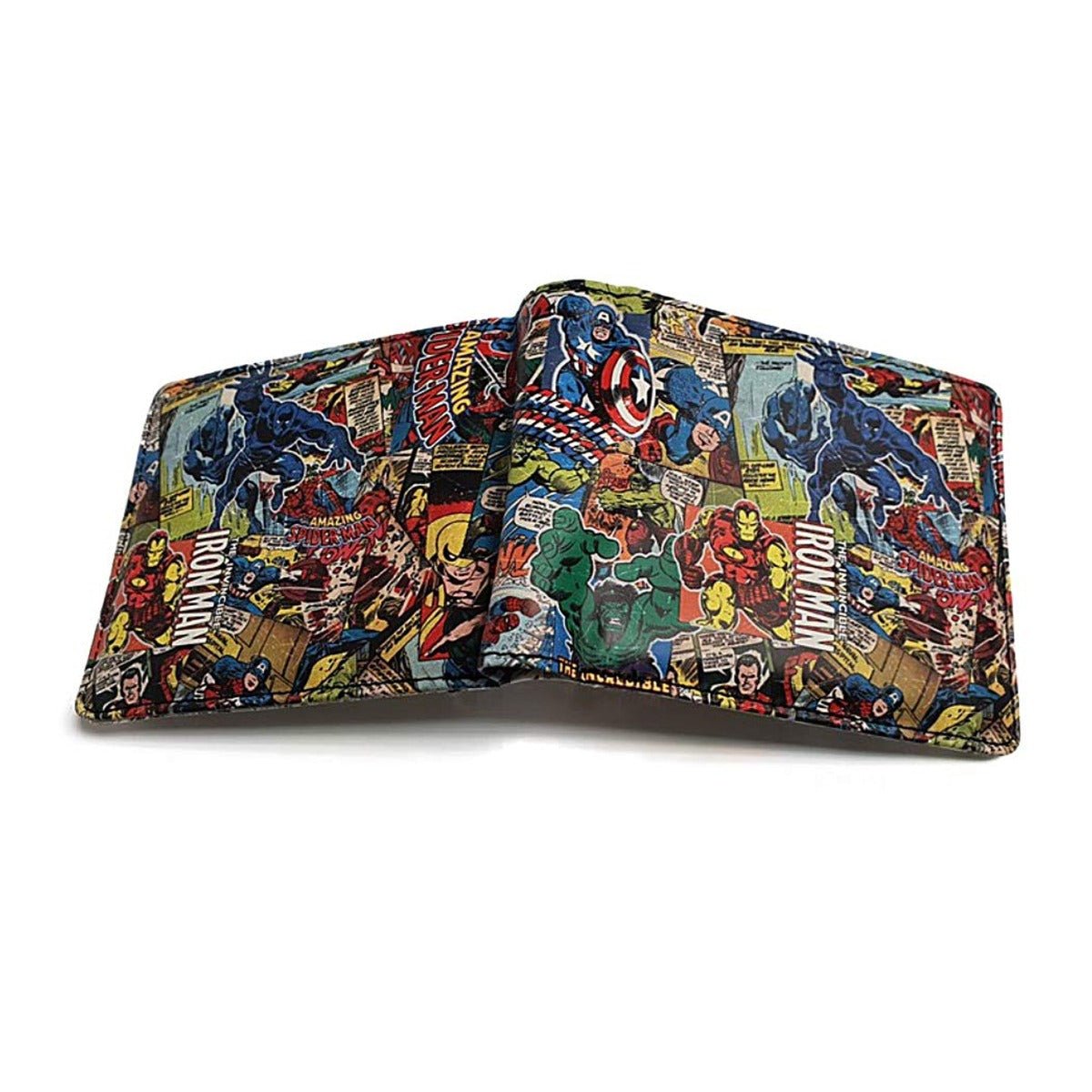 Marvel Allover Print Retro Comic - Style Wallet - GeekCore