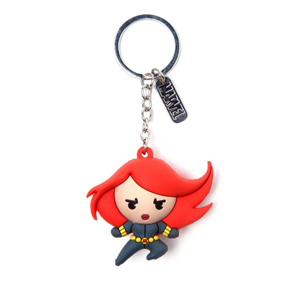 Marvel Black Widow Kawaii 3D Rubber Key Chain - GeekCore