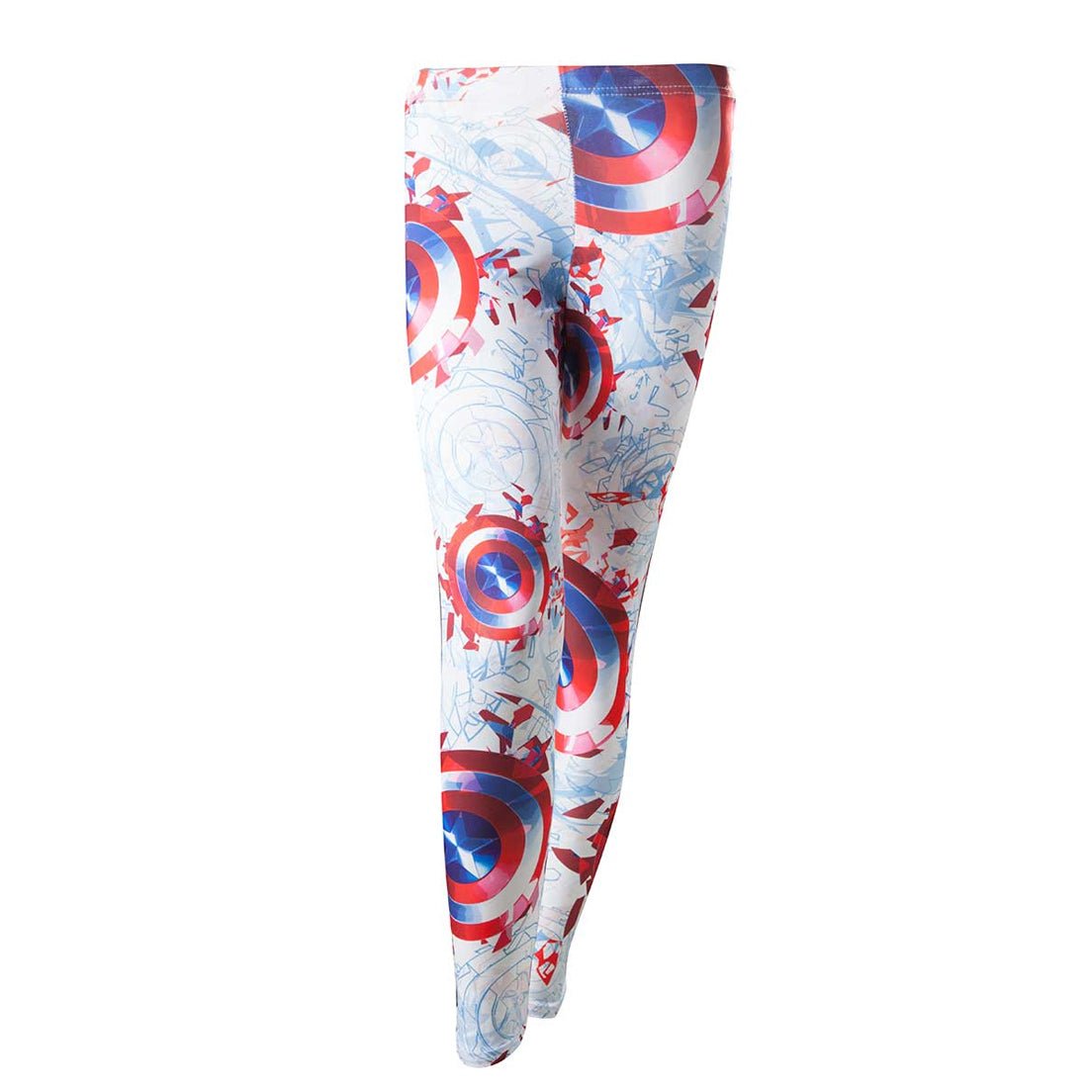 Marvel Captain America All Over Print Shield Leggings - GeekCore