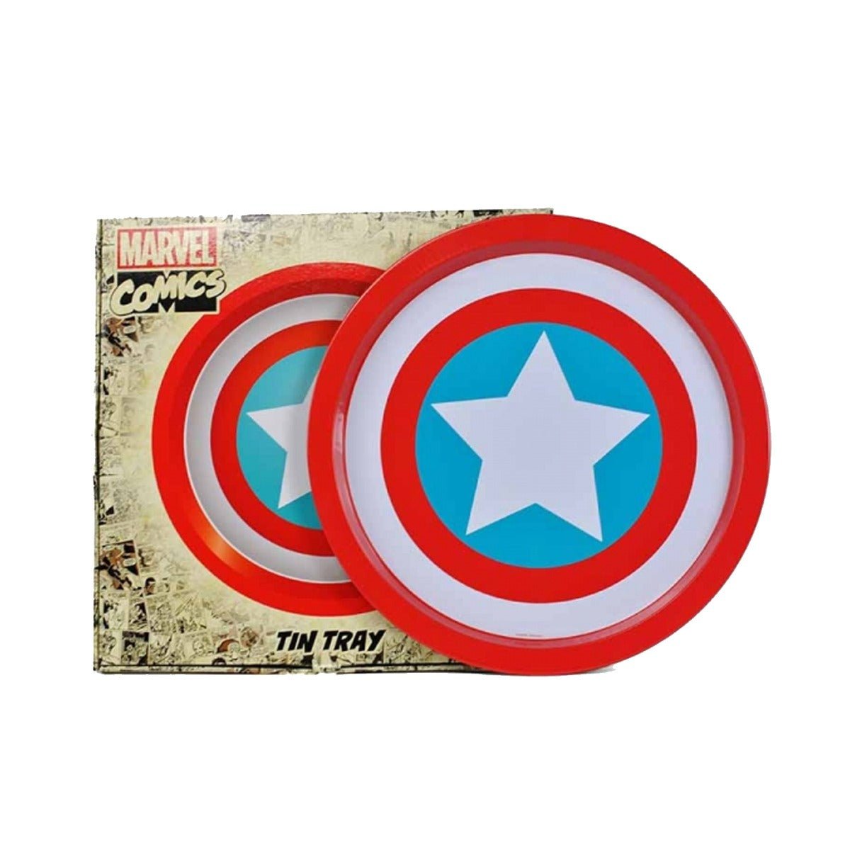 Marvel Captain America Shield Tin Tray - GeekCore