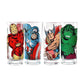 Marvel Comics Glasses Set (Set of 4) - GeekCore