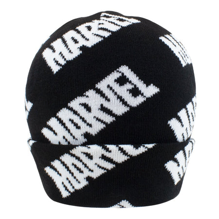 Marvel Comics Repeating Logo Beanie - GeekCore