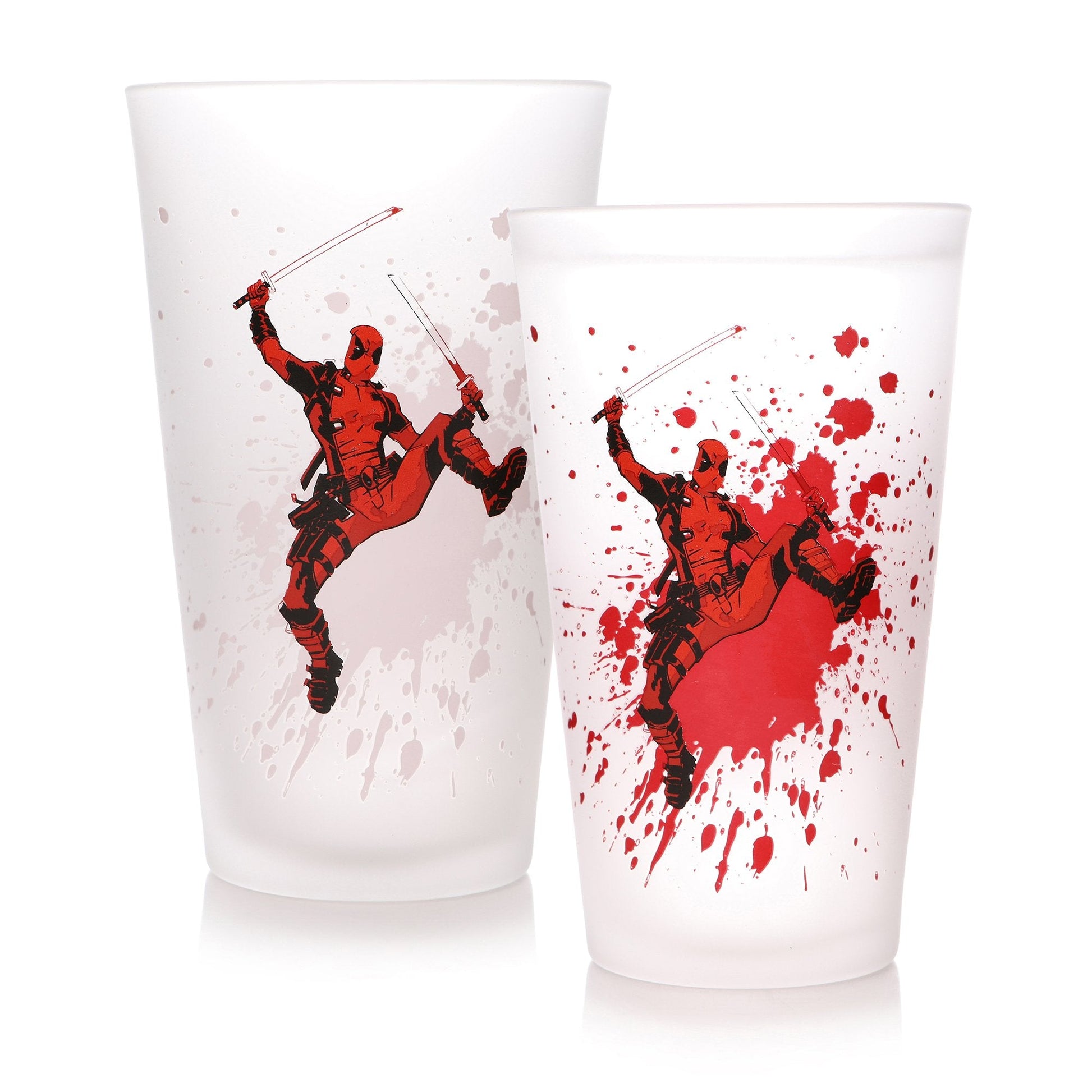 Marvel Deadpool Cold Changing Large Glass - GeekCore