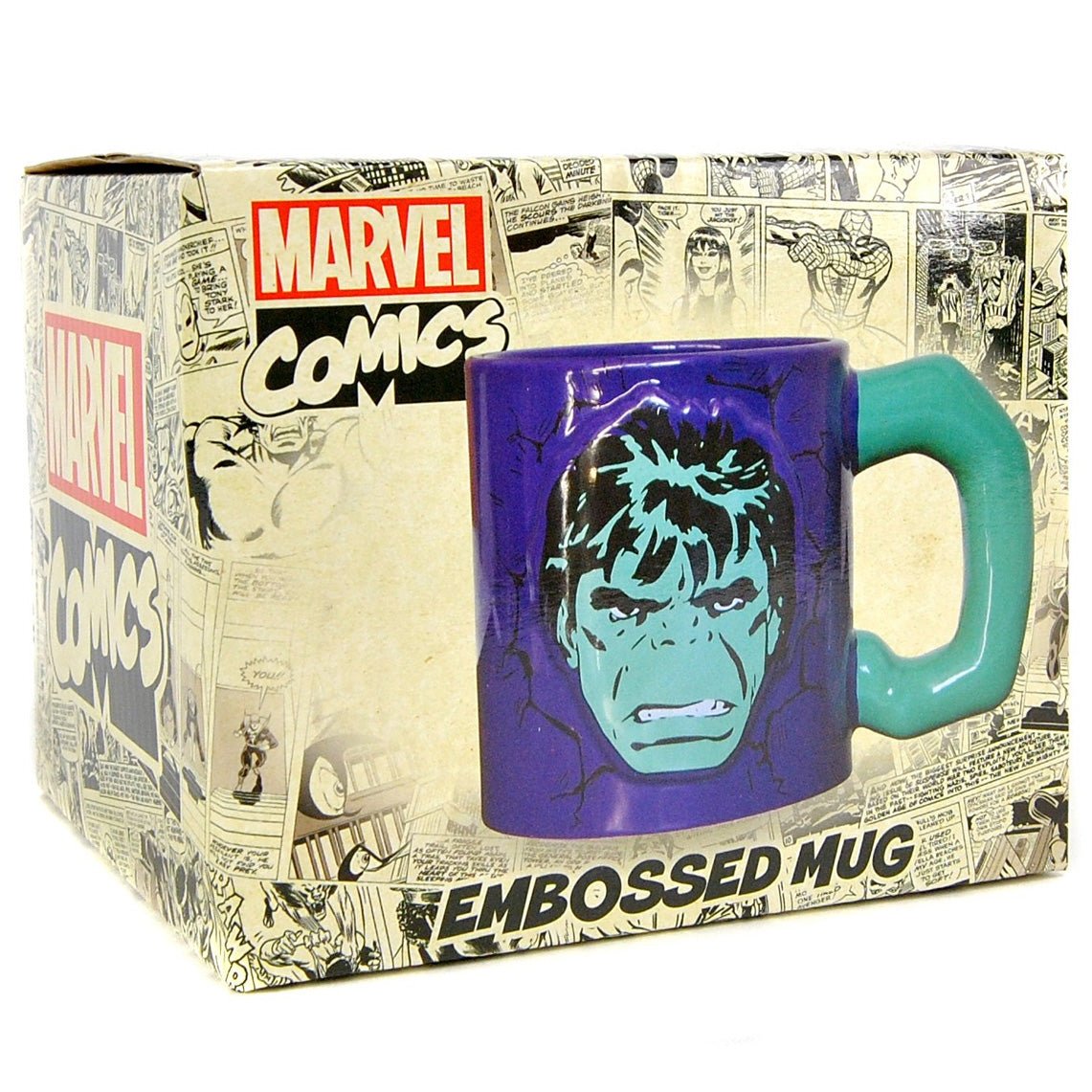 Marvel Embossed Hulk Mug - GeekCore