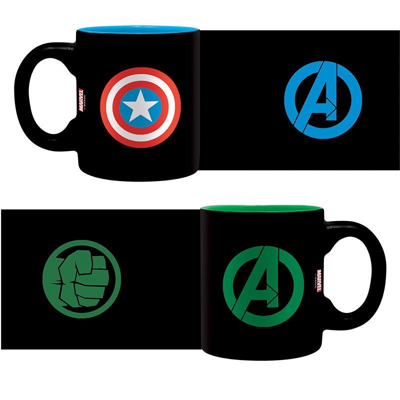 Marvel Espresso Mug Set - Captain America & Hulk - GeekCore
