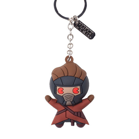 Marvel Peter Quill 3D Rubber Key Chain - GeekCore