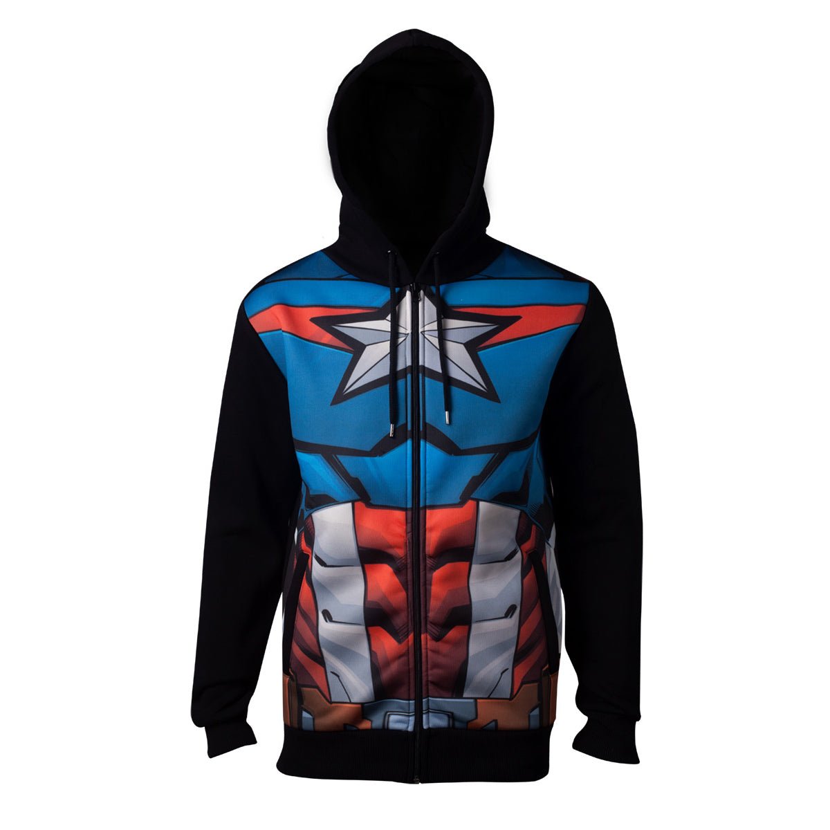 Marvel The Avengers Captain America Sublimated Hoodie - GeekCore