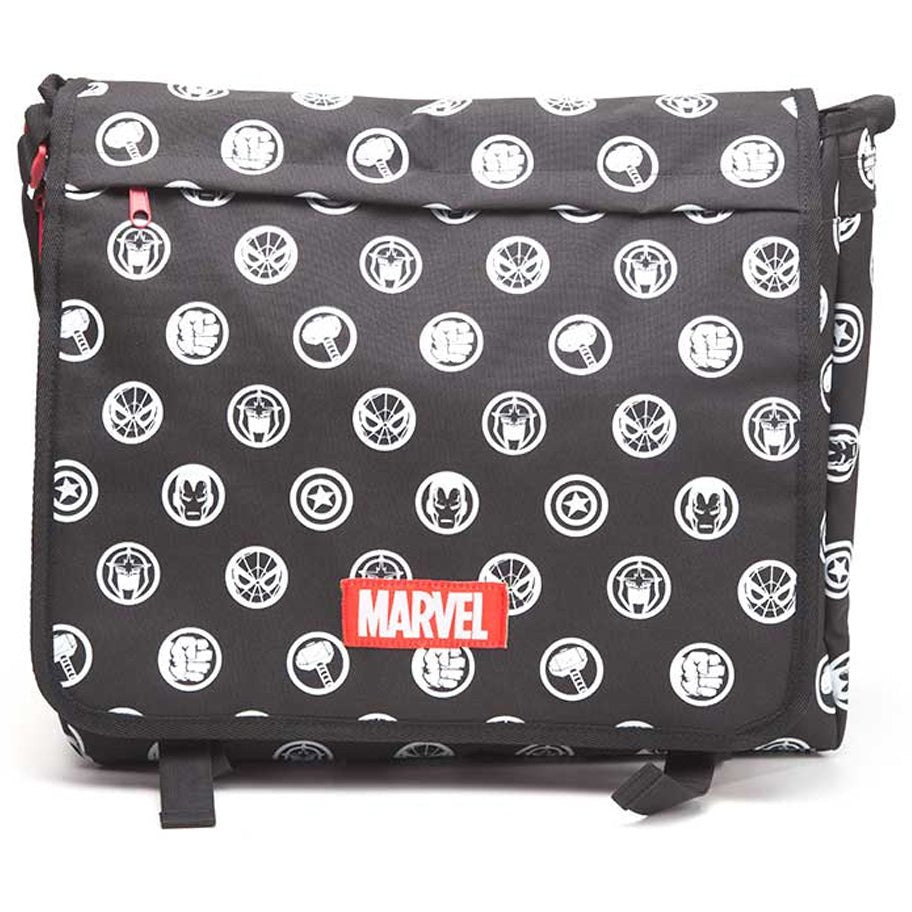 Marvel The Avengers Hero Icons Messenger Bag - GeekCore