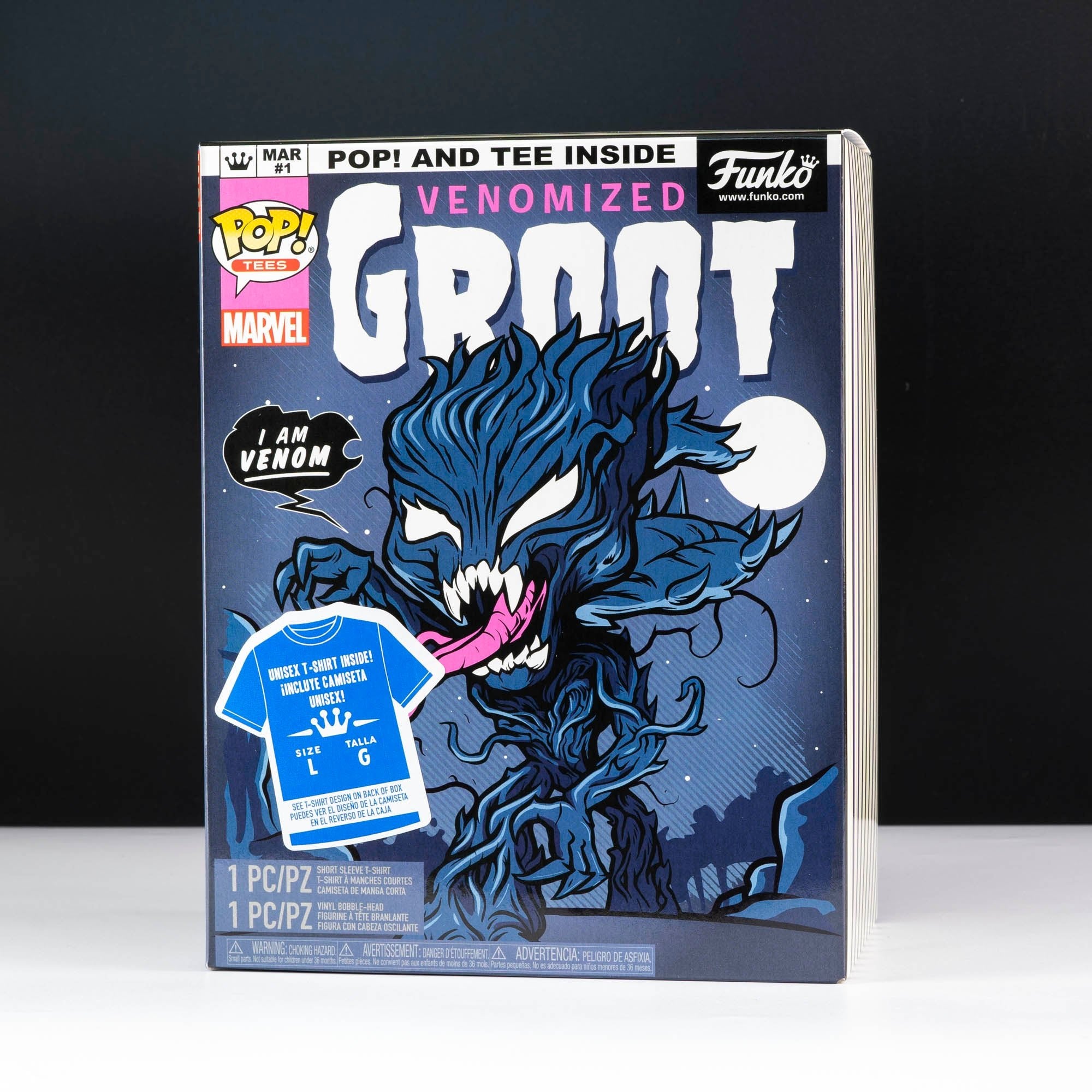 Marvel Venom Groot Pop! Vinyl and Tee Set - GeekCore