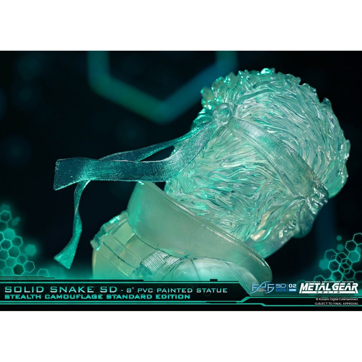 Metal Gear Solid - Solid Snake Stealth Camouflage PVC Painted Statue - GeekCore