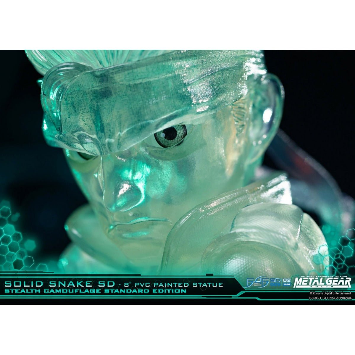 Metal Gear Solid - Solid Snake Stealth Camouflage PVC Painted Statue - GeekCore