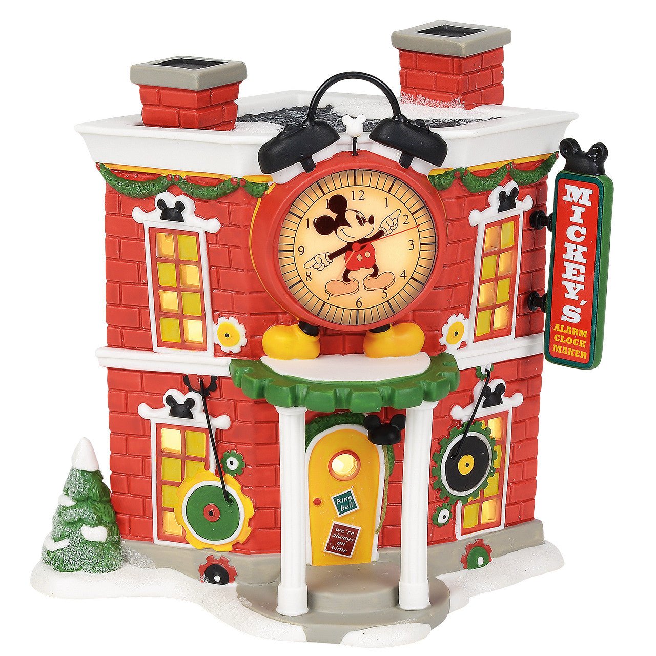 Mickey's Christmas Village Series by D56 - Mickey's Alarm Clock Shop - GeekCore